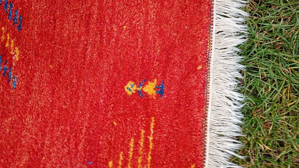 Covor lana lucrat manual