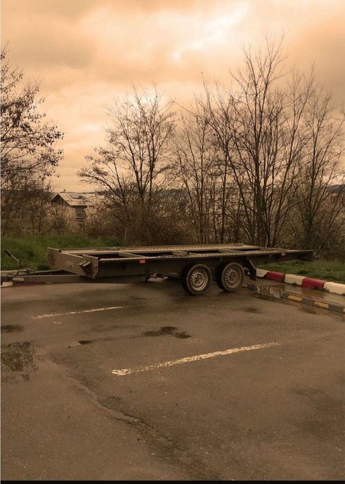 Remorca transport auto Tema Car 4520/2 S, an fabricatie 2019, 4,5 m utili, 3 tone, cu masa proprie 620 kg