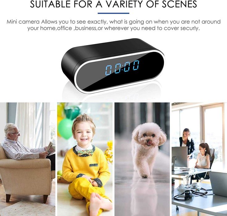 WiFi камера в настолен часовник