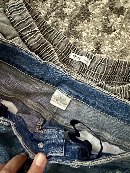 Дънки с износен ефект Zara и др. р-р 164 см.