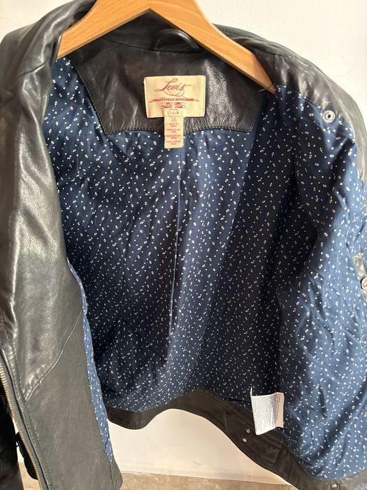 Geacă Biker Levi's Originală Damă – 100% Piele Naturală de Miel, Mărimea L