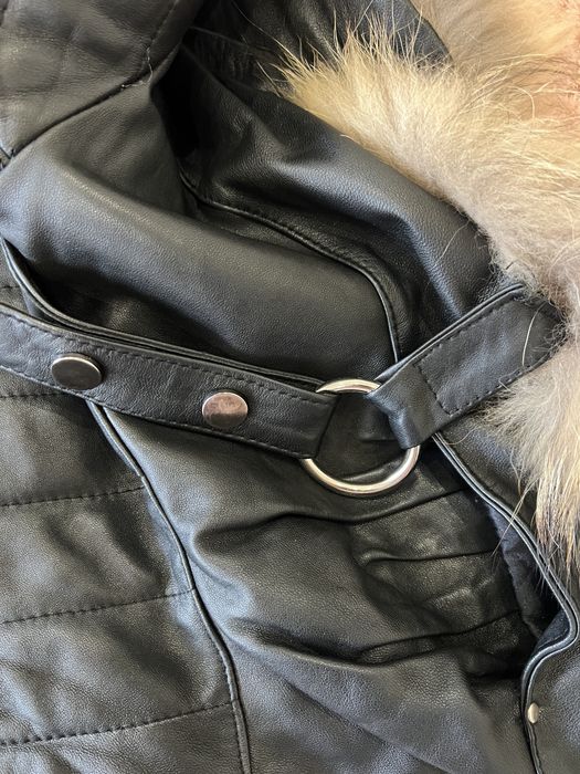 Кожено яке от естествена кожа и косъм