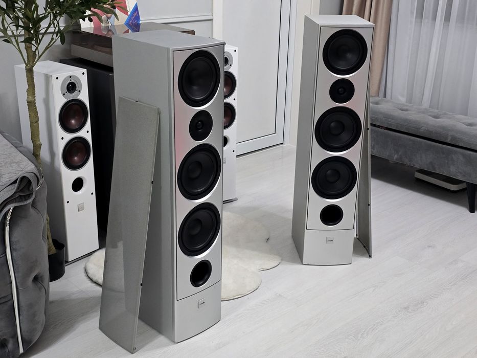 Boxe de podea CANTON LE-190 argintii, 3 cai, 150-250w ,4-8 ohm Germany