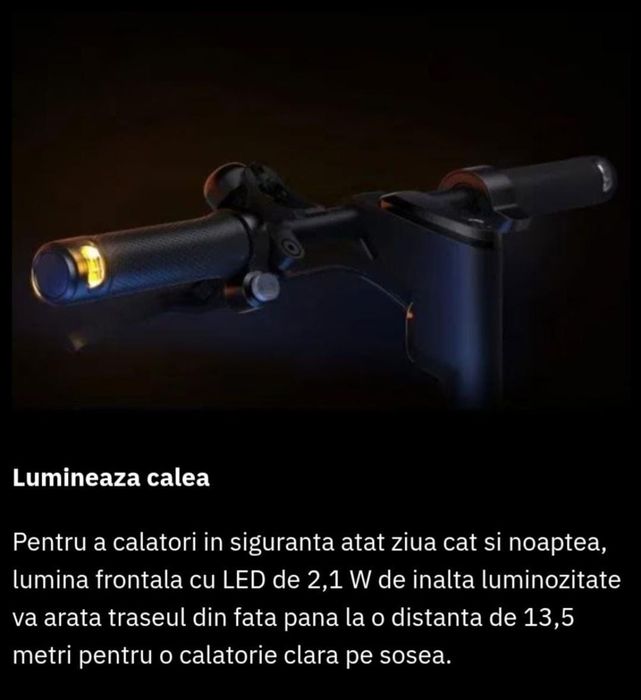 Trotineta electrica NINEBOT KickScooter F2, 10 inch, negru
