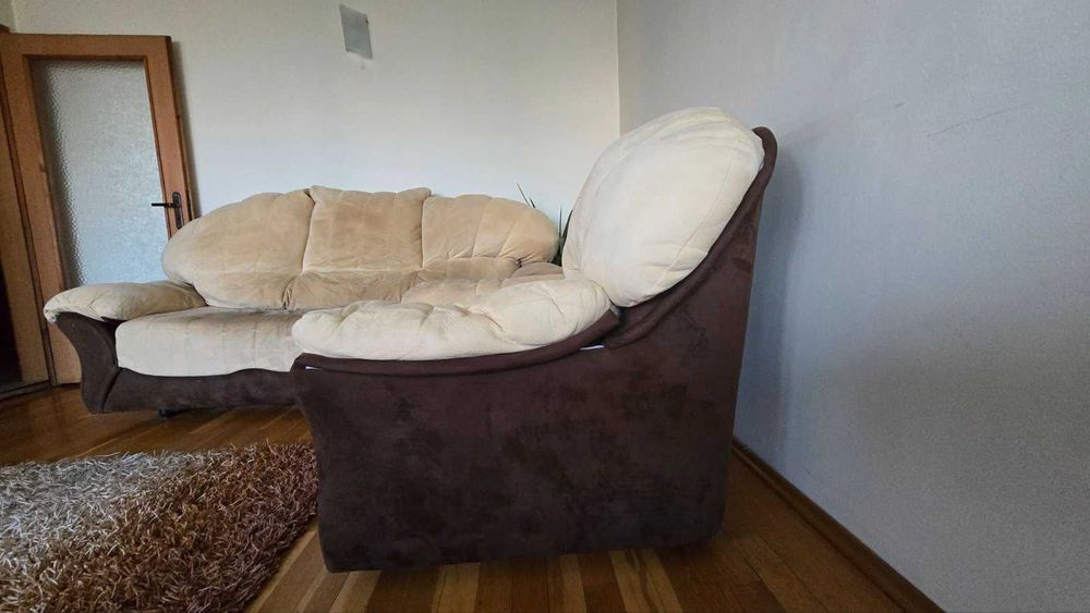 Триместен диван и фотьойл
