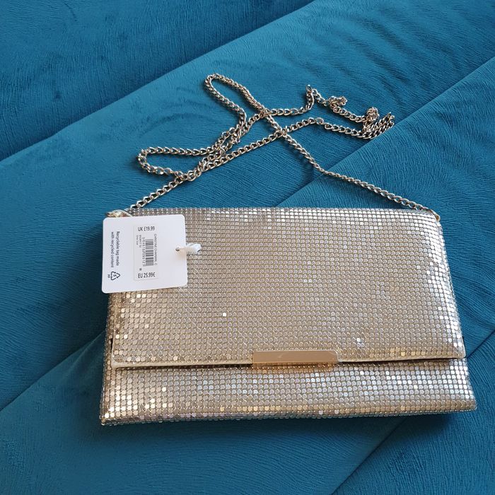 Poșetă argintie new look