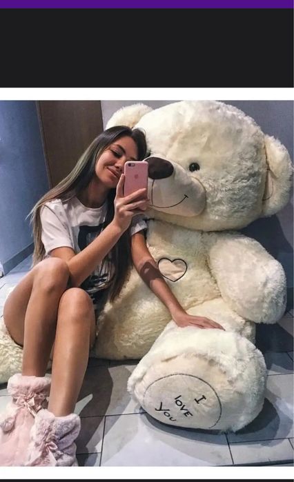 Плюшевый медведь мишка тедди