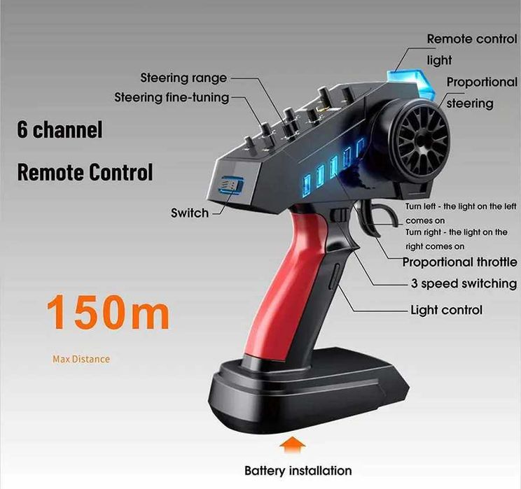 Crawler MN-222 1:10, brushed, Оранжев