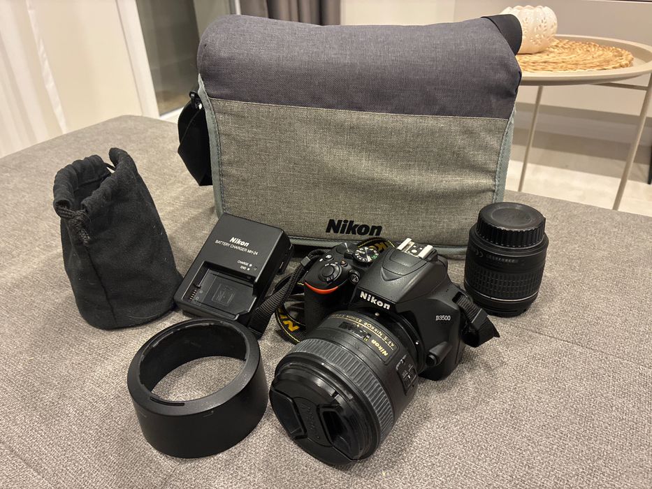 Nikon D3500 + 85mm f/1.8G + 18-55mm | 15 291 кадъра | Отличен