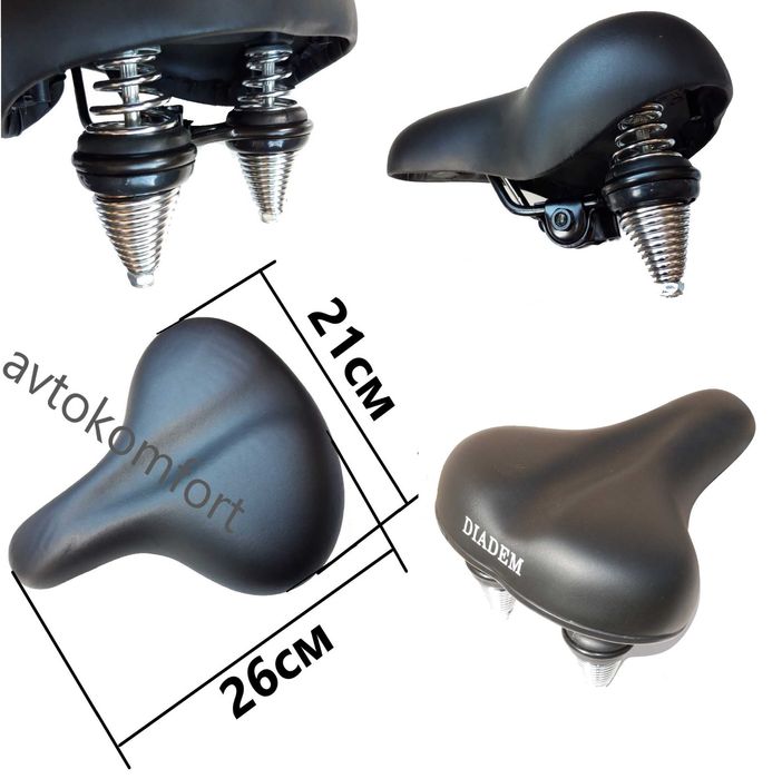 Широка Седалка С Гел И Гумени Тампони За Велосипед Колело