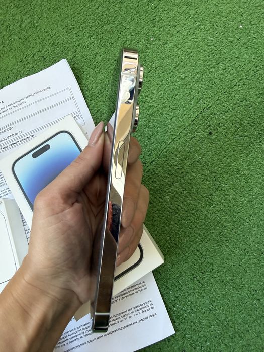 iPhone 14 Pro 128 gb, цвят Silver, пълен комплект, гаранция
