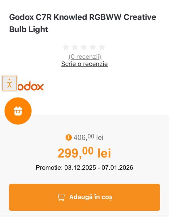 Becuri Godox C7R - C10R - CL10 - Stare Buna