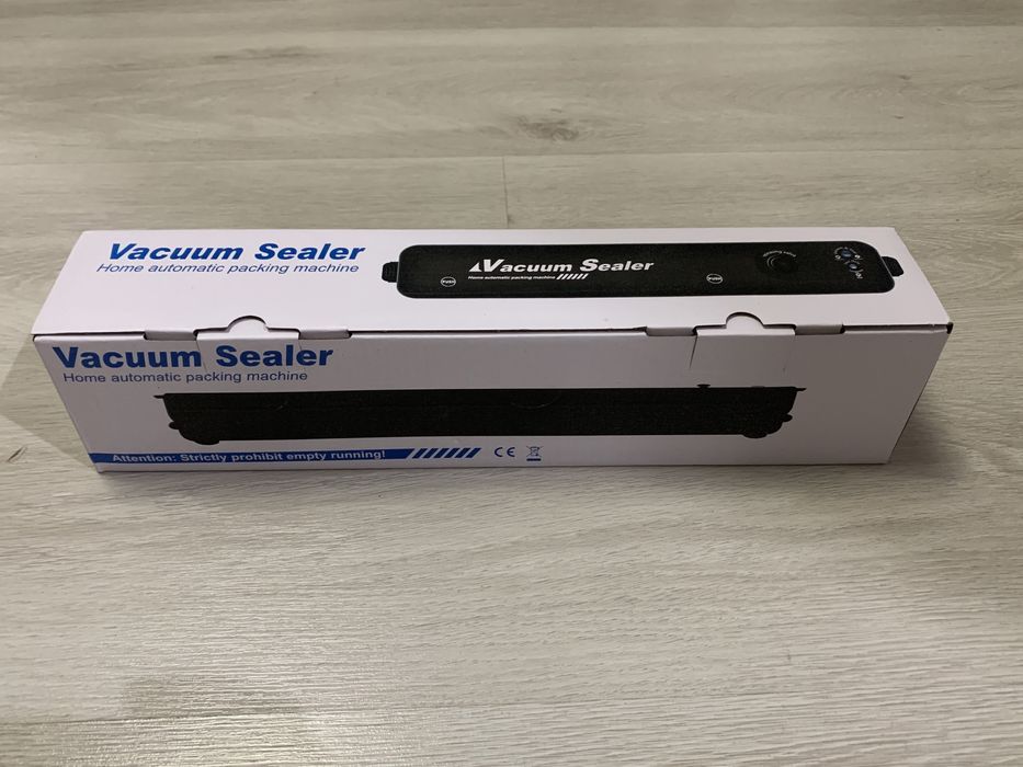 Aparat de Vidat Alimente, Automat, Negru ~ Cadou 10 pungi de vidat