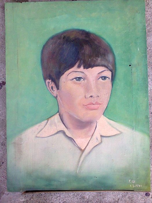 Стара картина - Натюрморт, маслени бои