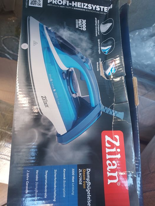 Fier de calcat Zilan2908 Albastru, 3000W, talpa ceramica, antiKalk