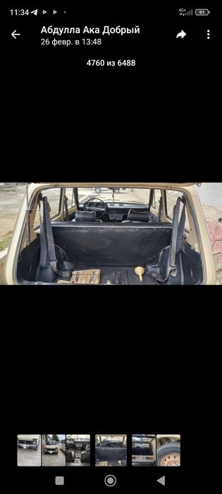 Ваз 2121 4х4 срочно сотилади радной краска 91.000пробег