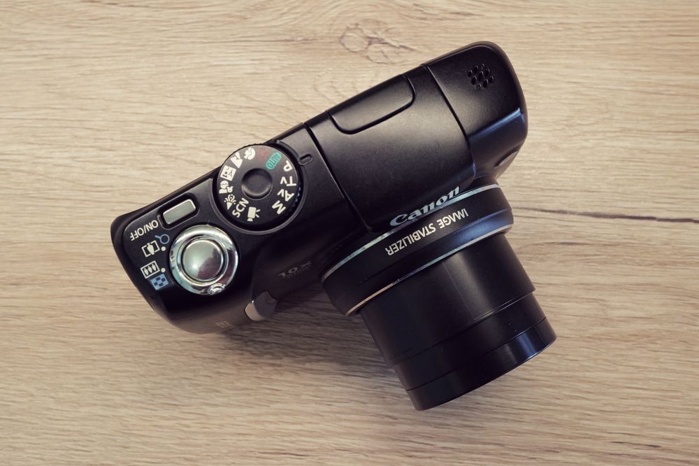 Aparat foto Canon Powershot SX120 black 10Mp ITP Card data ora AA