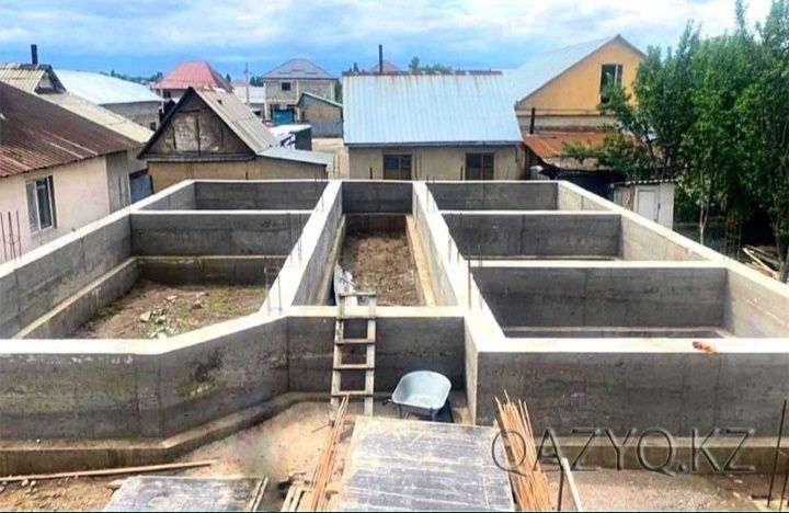 Заливка котлованов, цоколь, фундамент