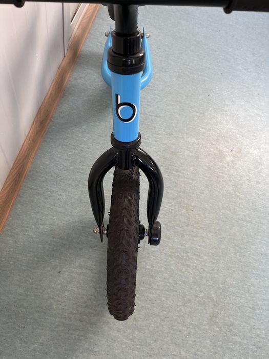Bicicleta fara pedale Balance Bike, banana bike, 12 inch, varsta 2-5 ani, cadru din aluminiu, albastru