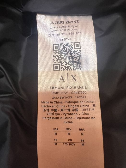 geaca Armani Exchage ICON period