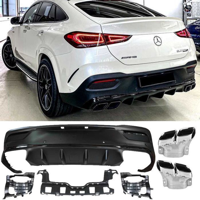 Oferta Boost Difuzor Bara Spate Mercedes GLE Coupe C167 2019-up GLE63 Crom