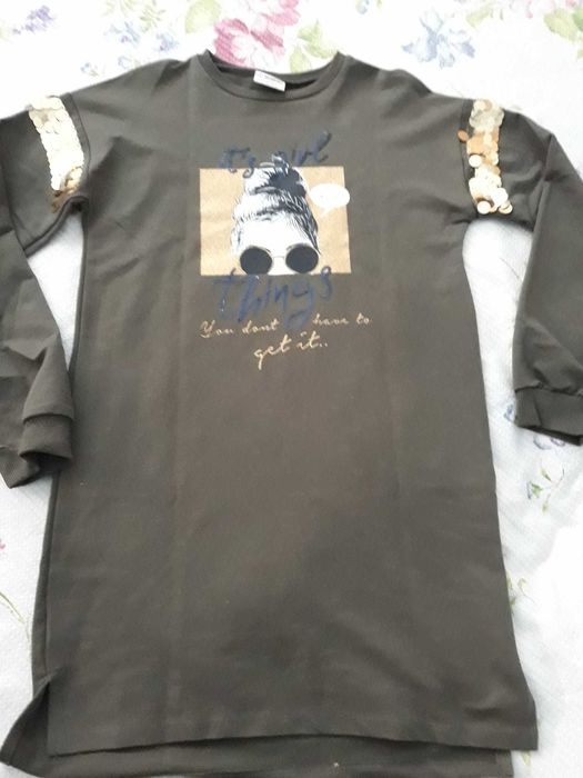 Rochie LC Waikiki, 9-10 ani, 134-140cm, kaki paiete