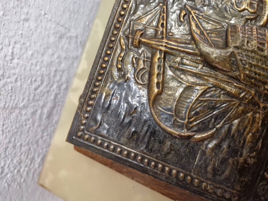 Холандска поставка за писма 8 с меден обков кораб