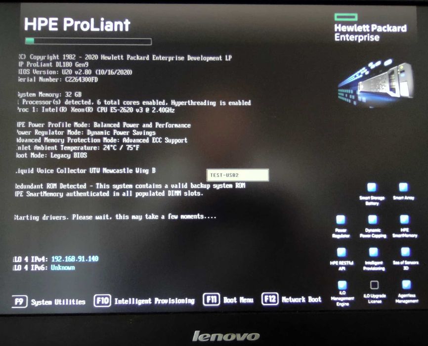 Сървър HPE DL180 Gen9 8SFF Xeon Е5-2620v3 6C 2.4-3.2GH 32GB P440/2GB
