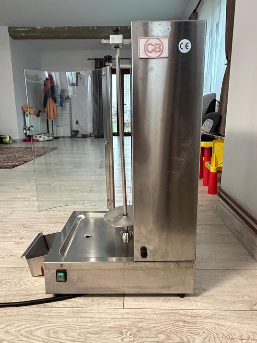 Aparat kebab/shaorma electric CB Italia  3,3kw capacitate 10 kg ,4 rezistente cu infrarosu
