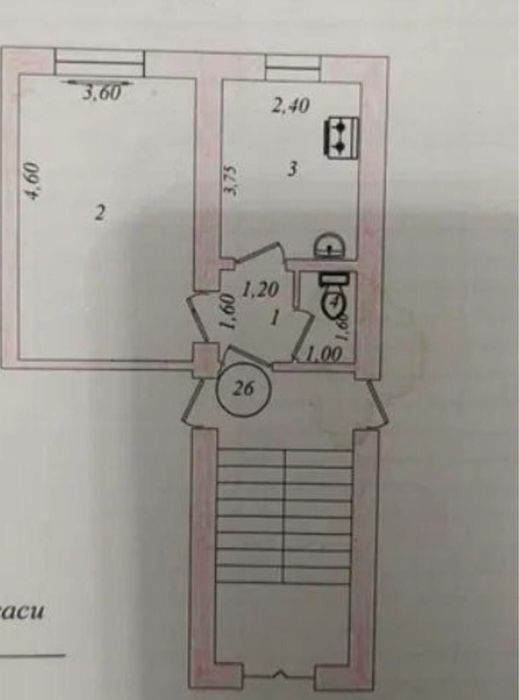 Чиланзар 2 квартал Бассейн Продается квартира 1/3/4