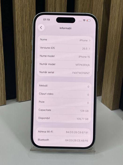 Iphone 15 128Gb 84% baterie Garantie / Factura #60303