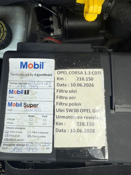 Corsa D An 2015 motor 1.3Cdti consum 4% Euro 5