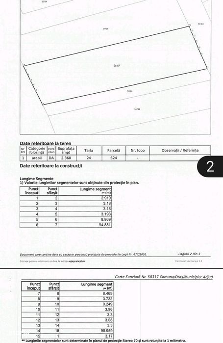 Teren intravilan 2360 mp Adjud cartierAdjudu-Vechi