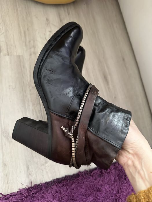 Botine piele naturala