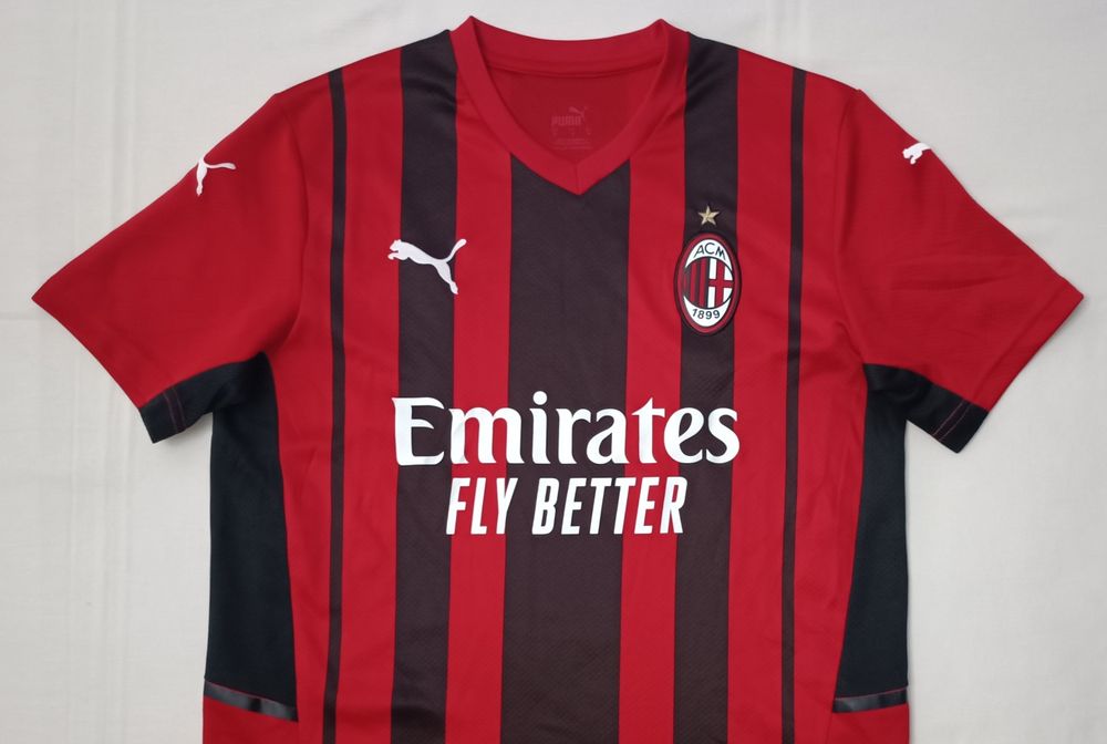 Puma AC Milan 2021/22 Home Jersey оригинална тениска M Пума Милан футбол фланелка
