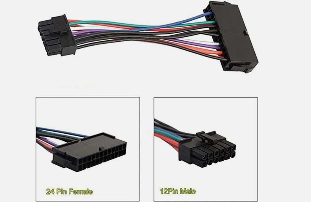 Adaptor Lenovo sursa ATX de la 24pini la 12 pini