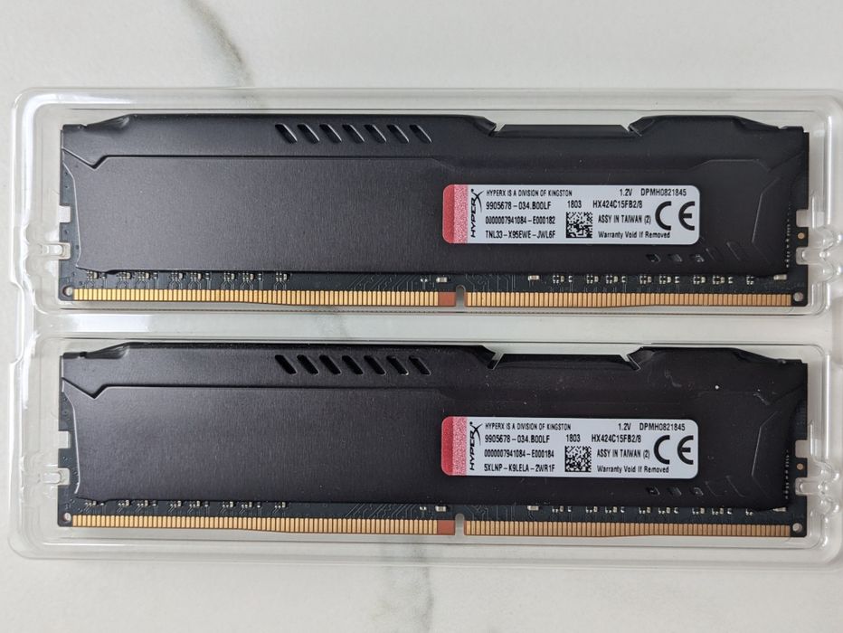 未使用 HyperX DDR4 16GB 8GB×2 3200MHz Memorie HyperX Fury 8GB(2x4GB) DDR4 PC4-25600 3200MHz CL16