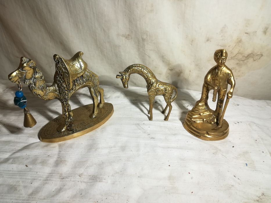 Statueta bronz veche antichități miner fierar