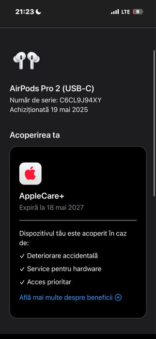 Airpods pro 2 USB-c originale garantie applecare+