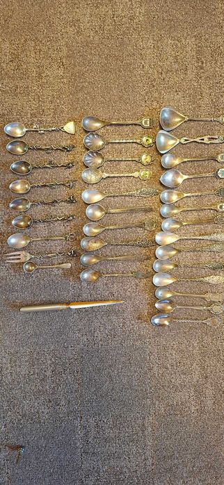 Set lingurite placate cu argint