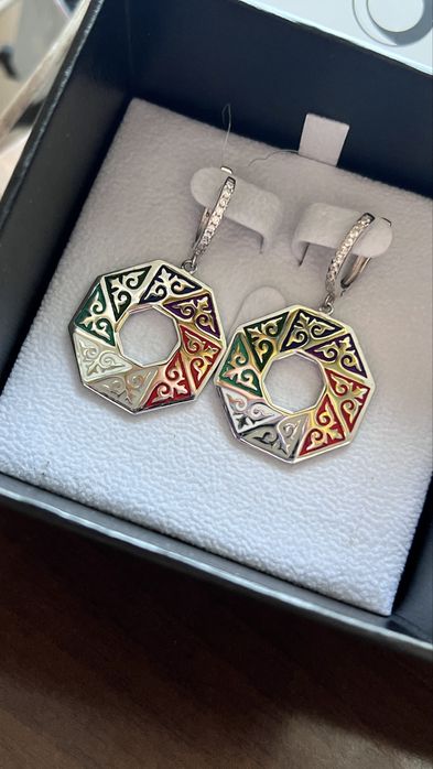 Серьги Balausa серебро новые