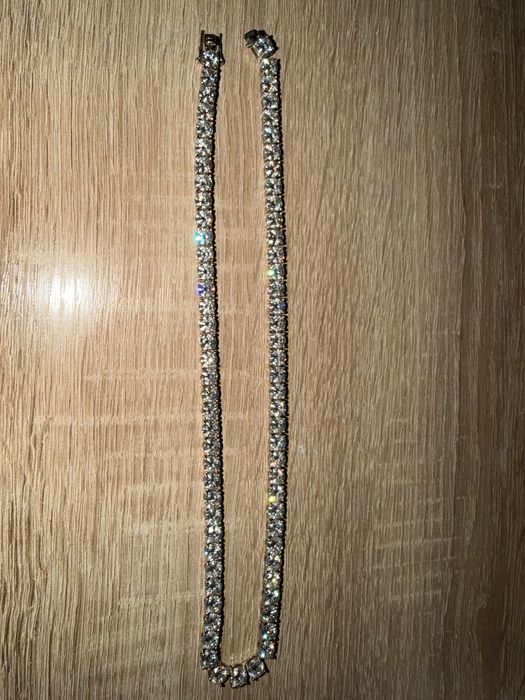 Moissanite Lant Argint 6mm 18inch