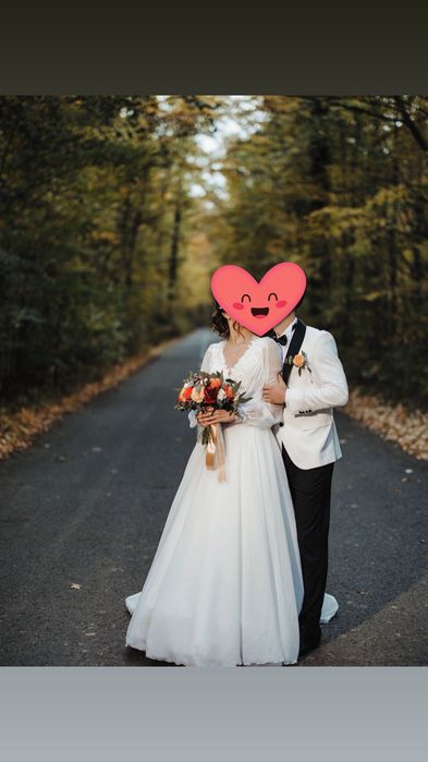 Rochie de mireasă din mătase