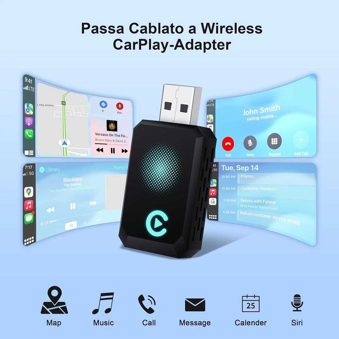 CarPlay Wireless Adapter – безжичен адаптер за Apple CarPlay 2025
