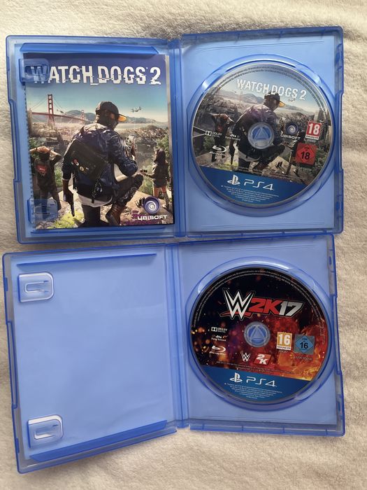 2 jocuri ps4 ww2k17 watch dogs 2