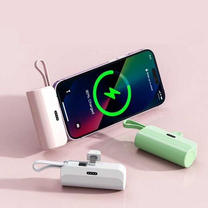 DPLUS M2 Мини Външна Батерия 2000mAh Type-C Lightning iPhone Android