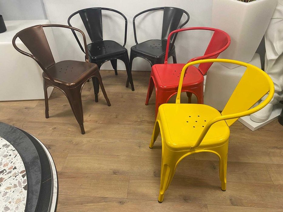 Mobilier metalic scaune TOLIX pentru HoReCa restaurant, terasa, pub