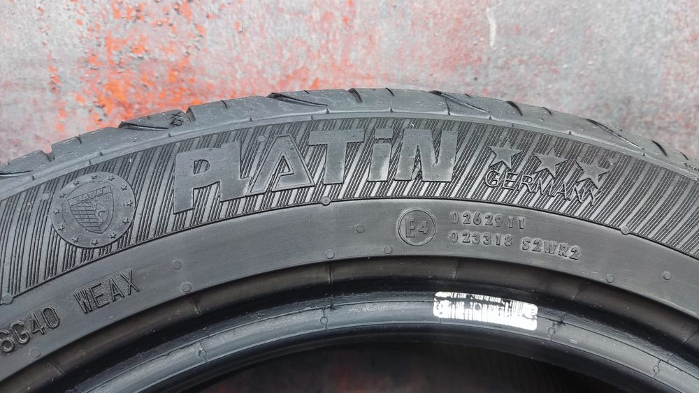 1бр. лятна гума 225/50/17 Platin Germany 
dot22
7.8mm
Много добро съст