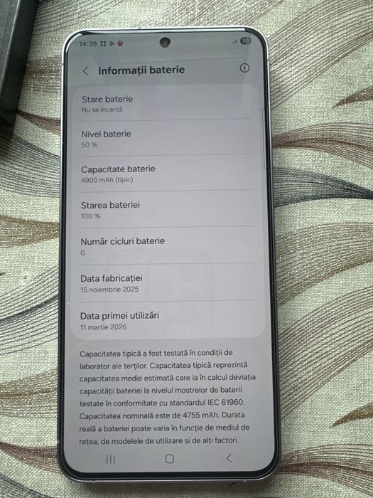 Samsung s25 FE 128 gb NOU