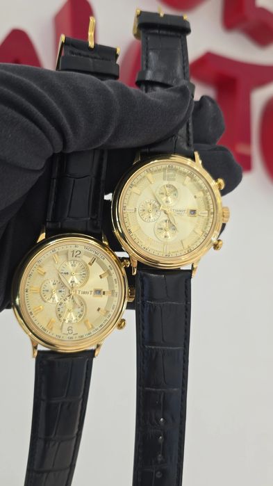 Золотые часы Tissot с большим диаметром в 45мм, 750 пробы
